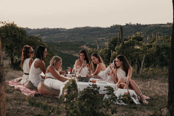 Picnic nel vigneto